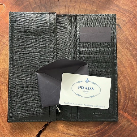 Prada Saffiano Leather Bifold Wallet - Picture 2 of 10